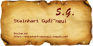 Steinhart Gyöngyi névjegykártya