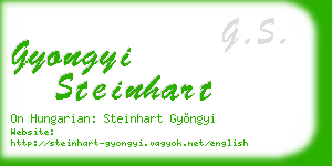 gyongyi steinhart business card